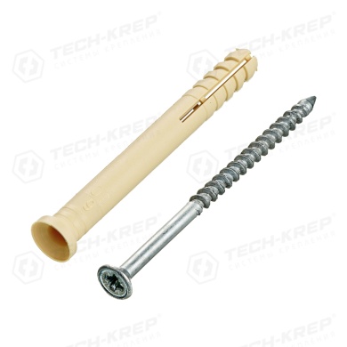 Дюбель-гвоздь нейлоновый с потайной манжетой SMX-L 6x60 1500 шт